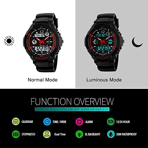 Digital Watch 42mm Plastic