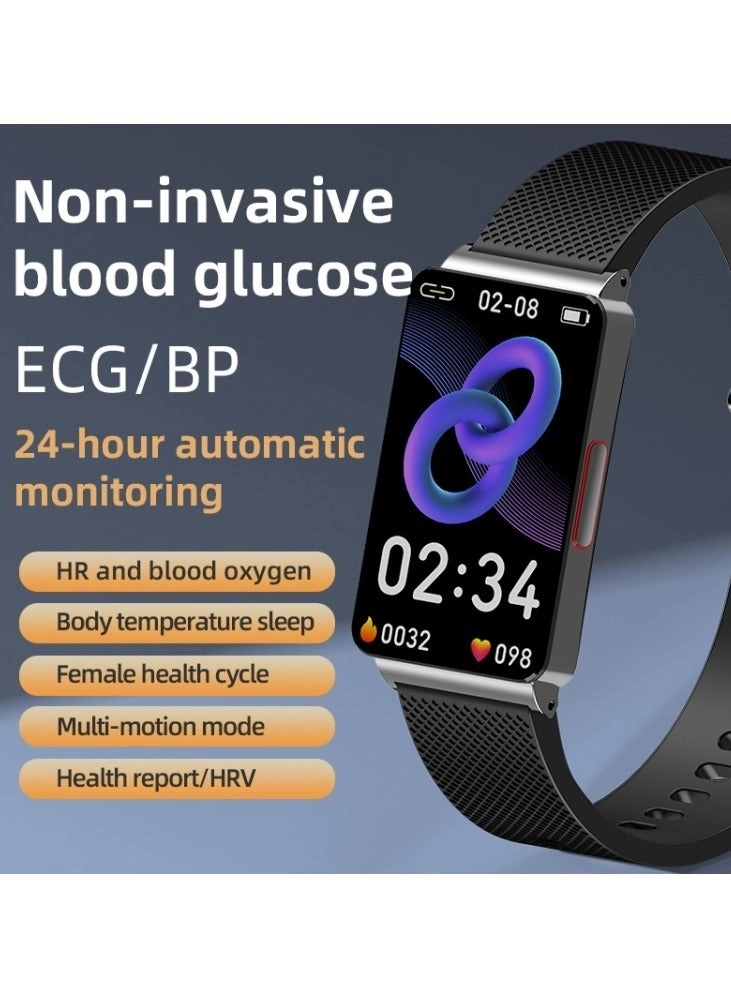 Glucose Monitoring Smart Watch - ECG Bluetooth Call SpO2