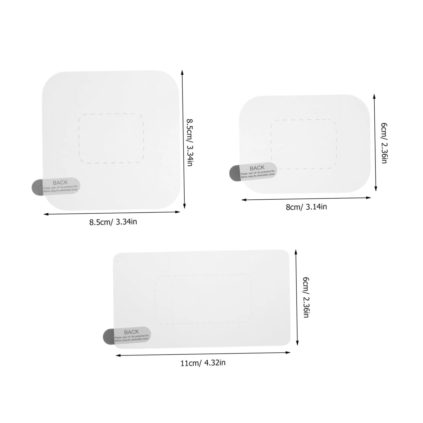 Protective Shields - 12 Sheets Electrostatic