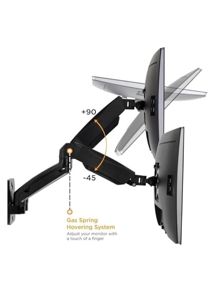 Dual Monitor Wall Mount Bracket - two 17"-32" 75x75mm 100x100mm