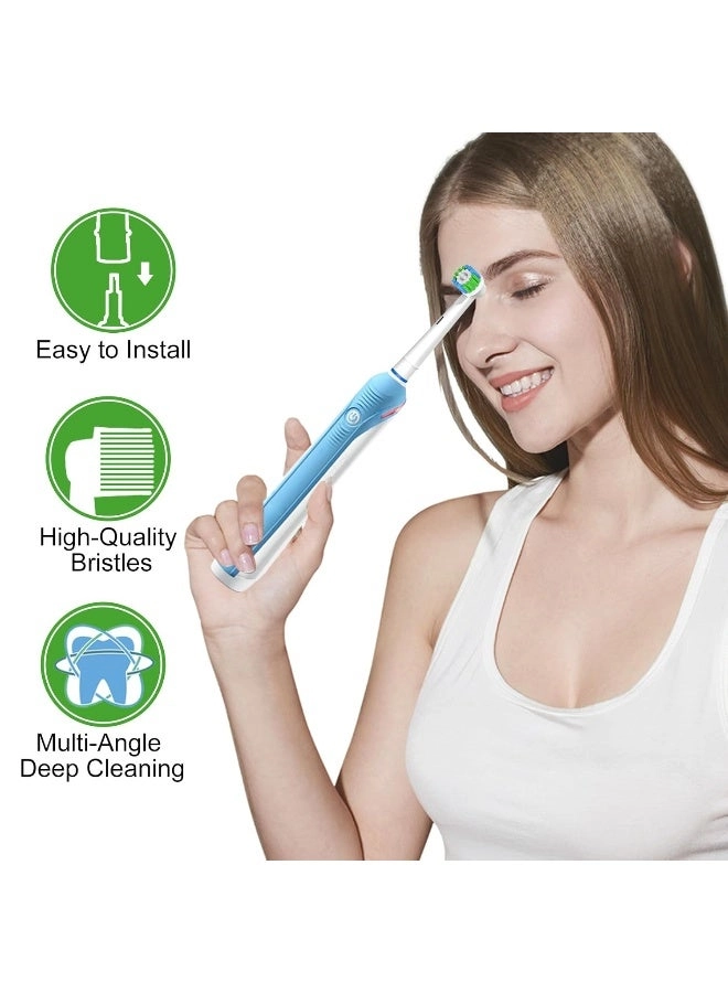 Precision Replacement Brush Heads - 16 Pack 8pcs White 8pcs Black