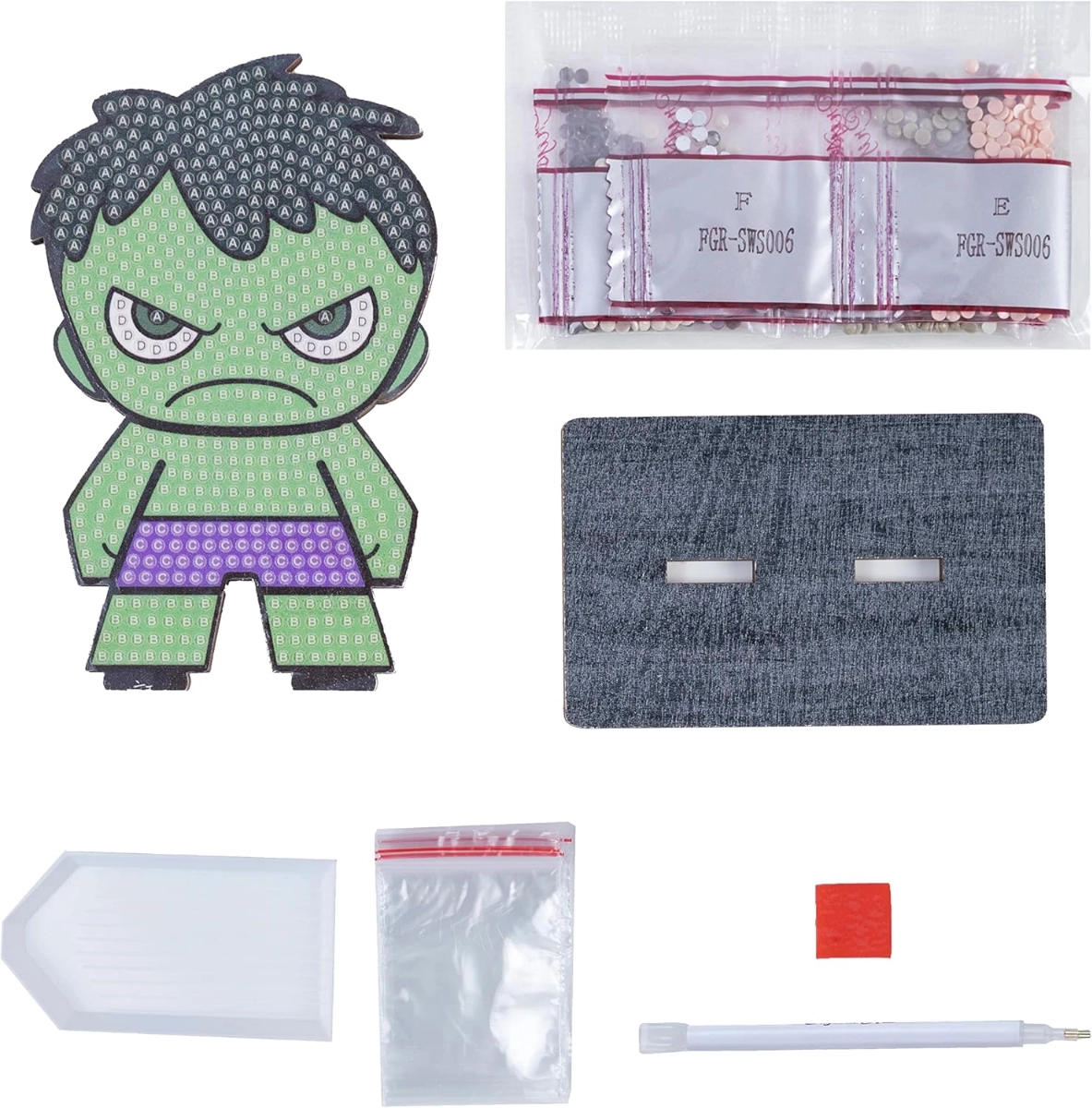 Crystal Art Buddy Hulk - 6+ years