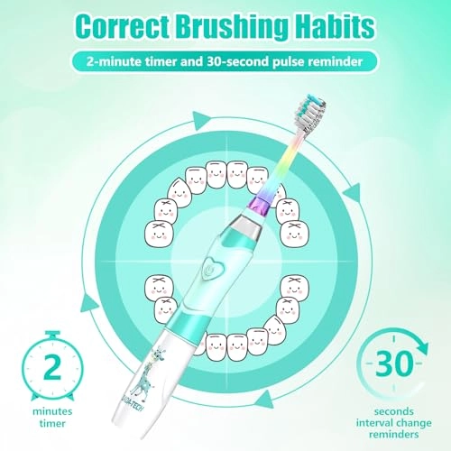 Children's Electric Toothbrush - Green Giraffe Sonic