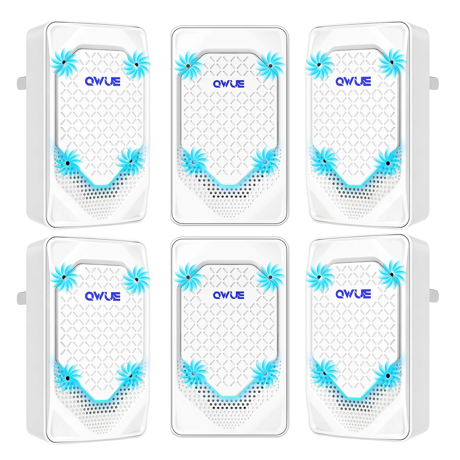 qwue Air Ionizer - 8Pack Filterless Plug In Pack