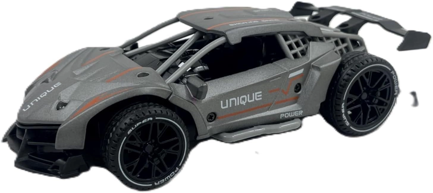 D-Power Pull Back Die Cast Car - 1:32 With Sound Gray