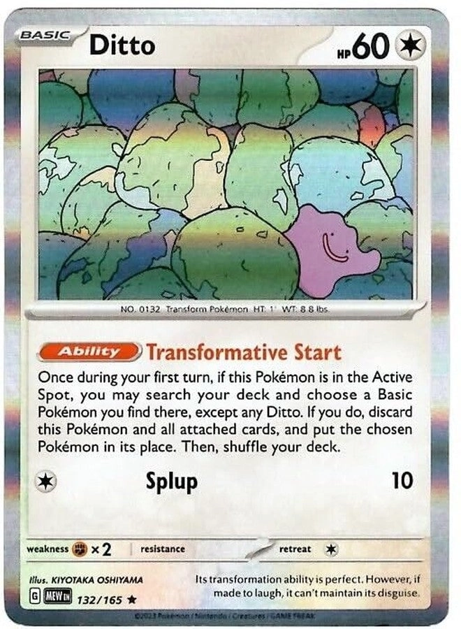 Pokémon Ditto 132/165 - Pokemon 151