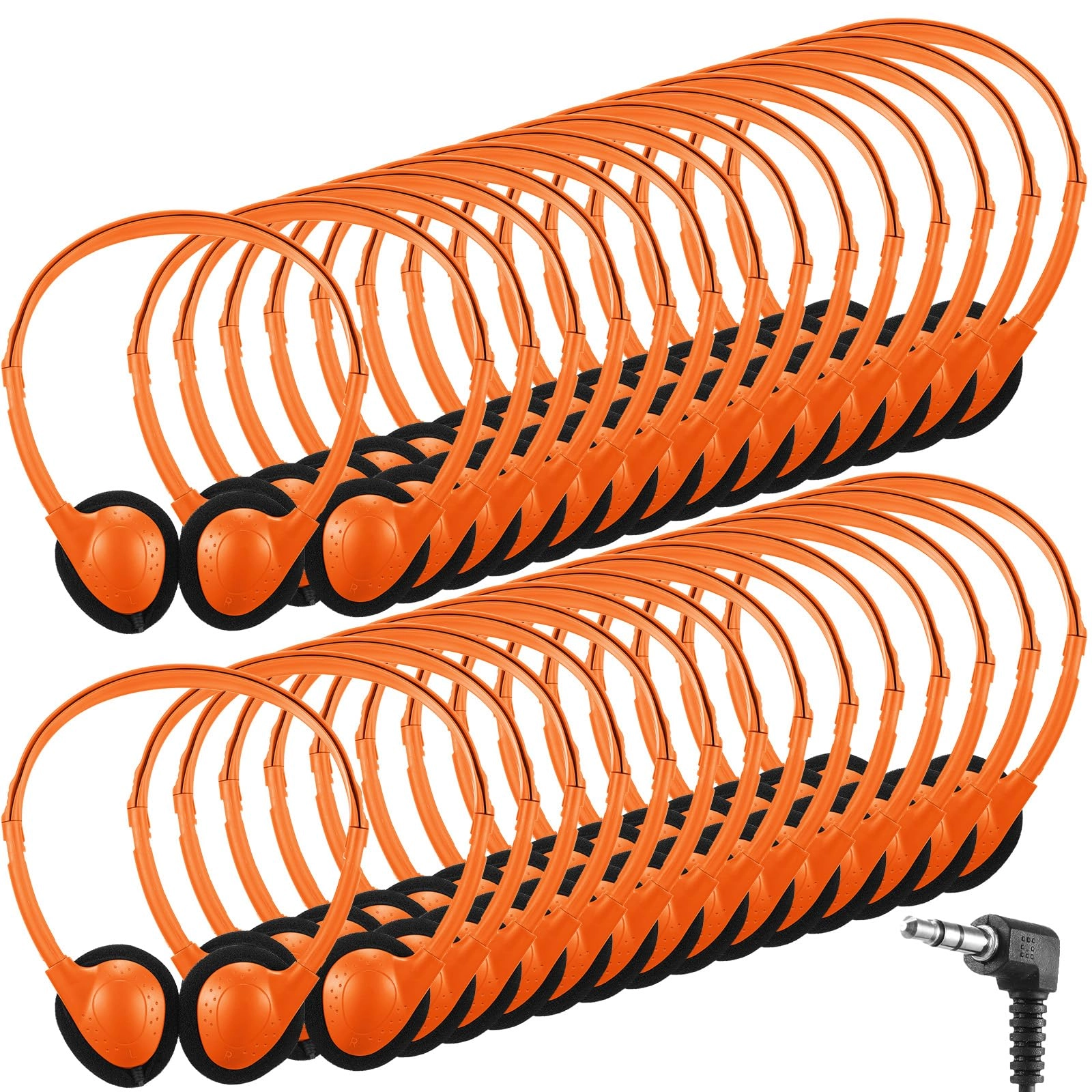 Konohan KQ1728 Wired Headphone 30 Pack