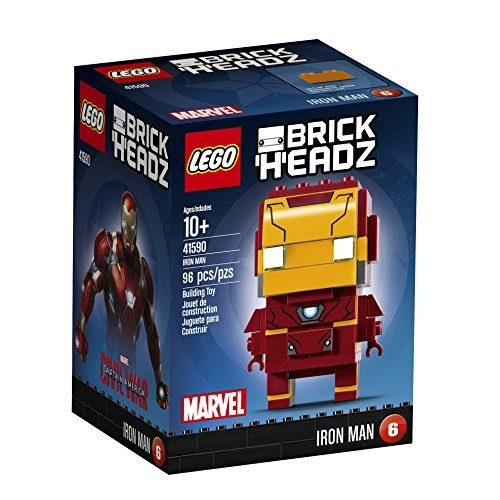 BrickHeadz Iron Man (41590) - Buildable collector's baseplate
