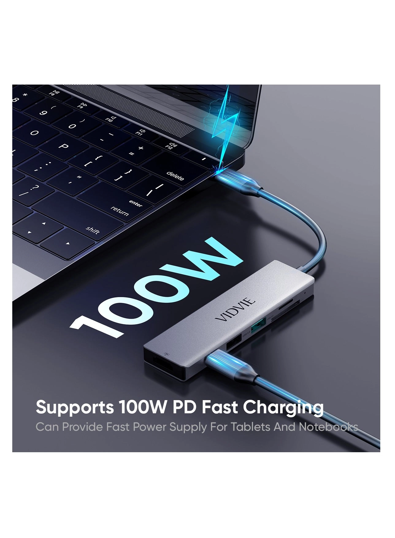 6-in-1 Docking Station - Type-C Windows, Apple OS, Linux, Vista system