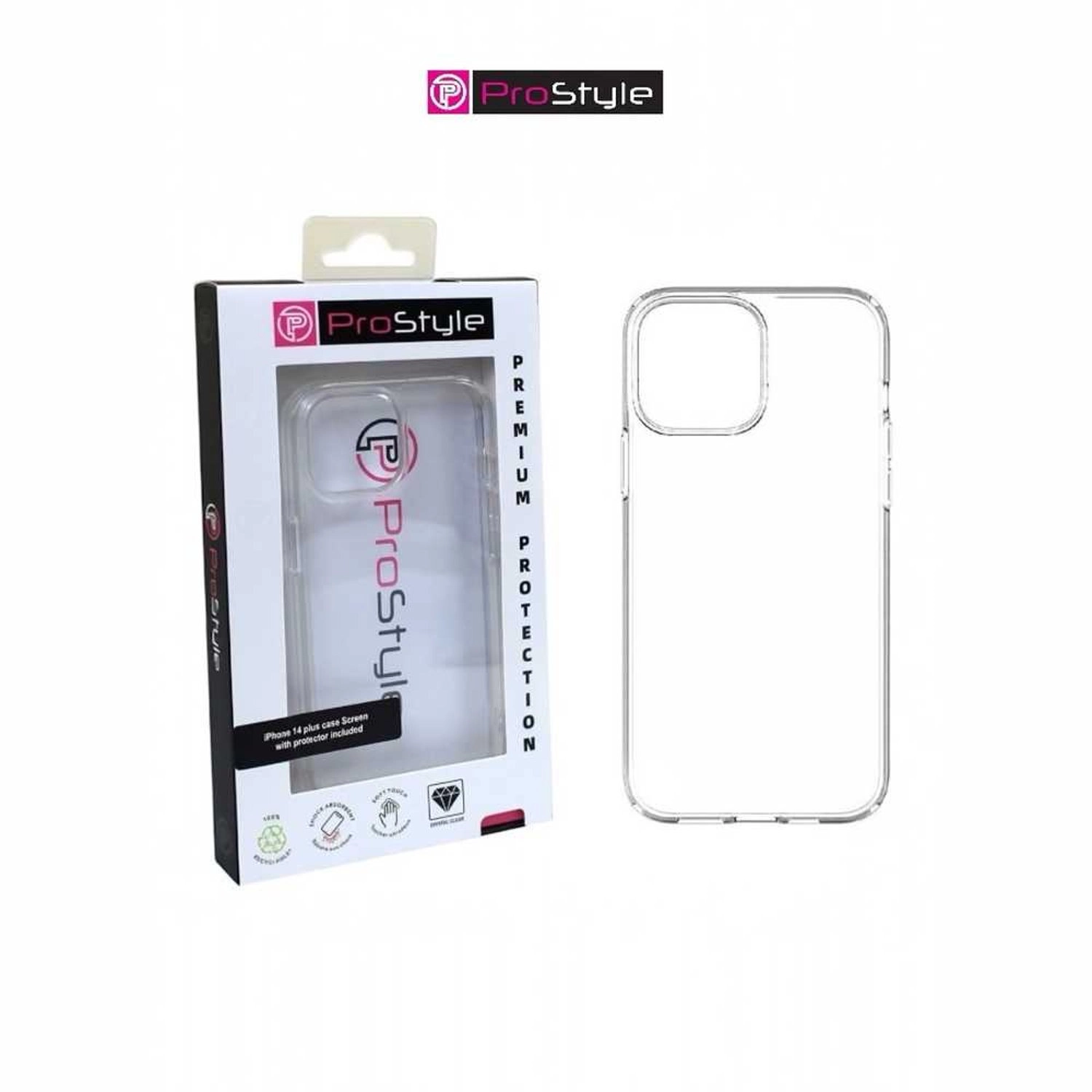 MagSafe Case With Screen Protector Clear for iPhone 14 Plus
