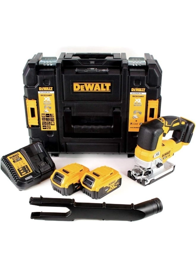 DeWALT 18V XR Top Handle Jigsaw - two 5.0AH batteries
