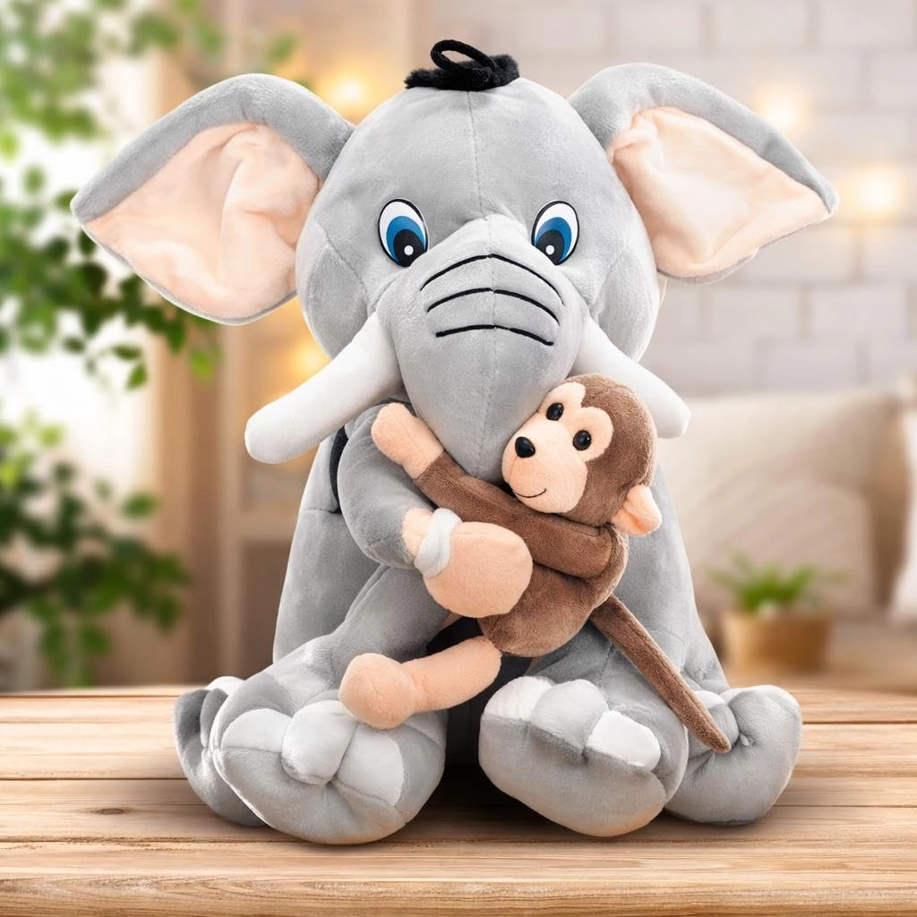 babyjoys Elephant & Cheeky Monkey - 30 cm Plush