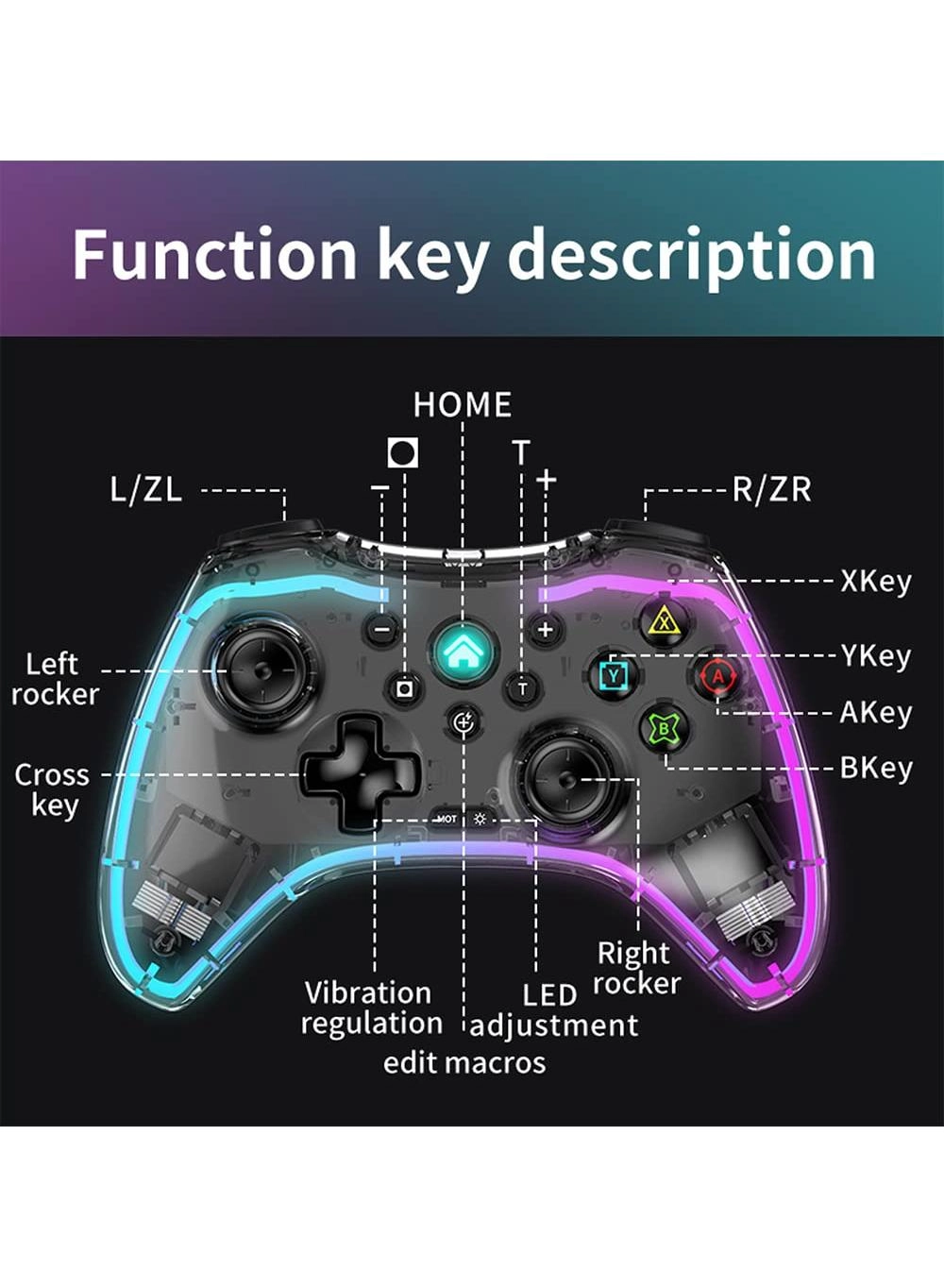 Wireless Pro Controller - Black Nintendo Switch Lite OLED