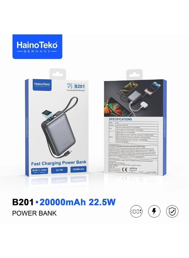 B201 - 20000mAh 22.5W Fast charging