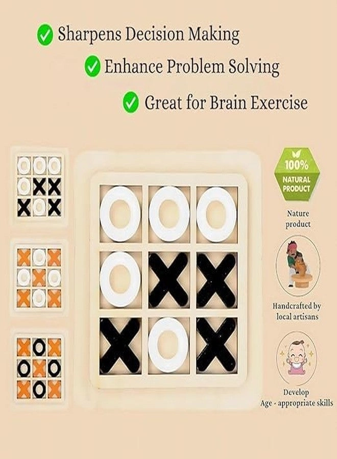 Classic Wooden Tic Tac Toe - XOXO Tabletop