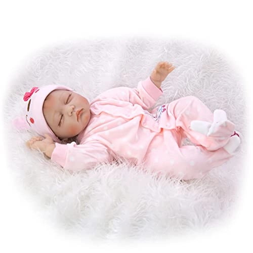 Reborn Baby Doll - 55cm Soft Silicone Limbs Cloth Body