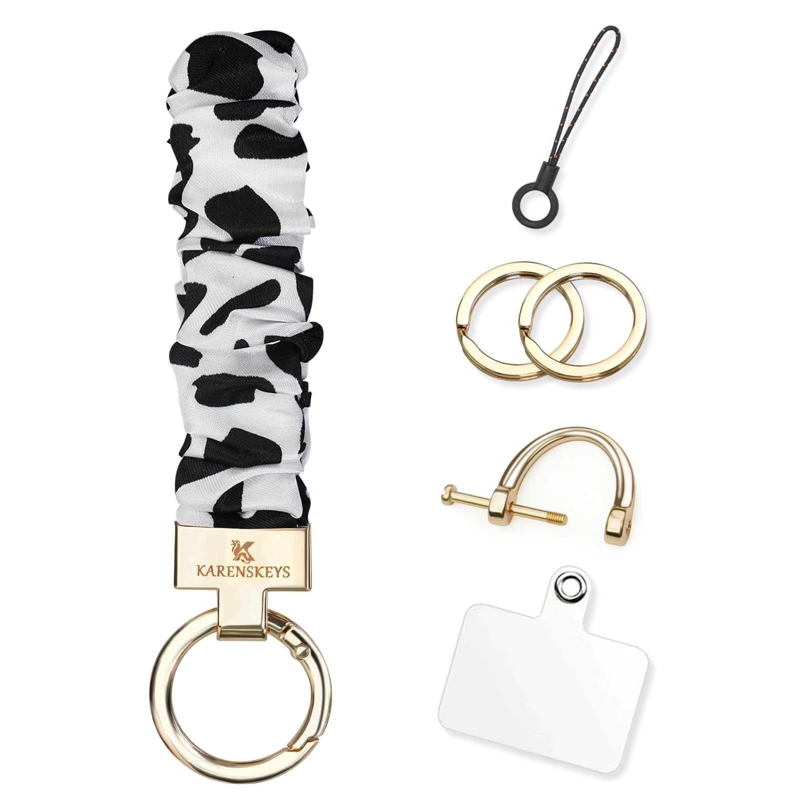 Scrunchie Keychain Wristlet - Colour