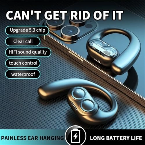 Dual-Speaker Monaural Bluetooth Headset Wireless Headset