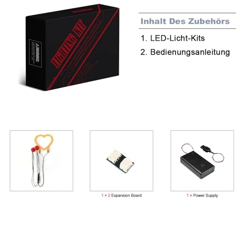 40522 Valentine Lovebirds - LED light set USB Battery Powered