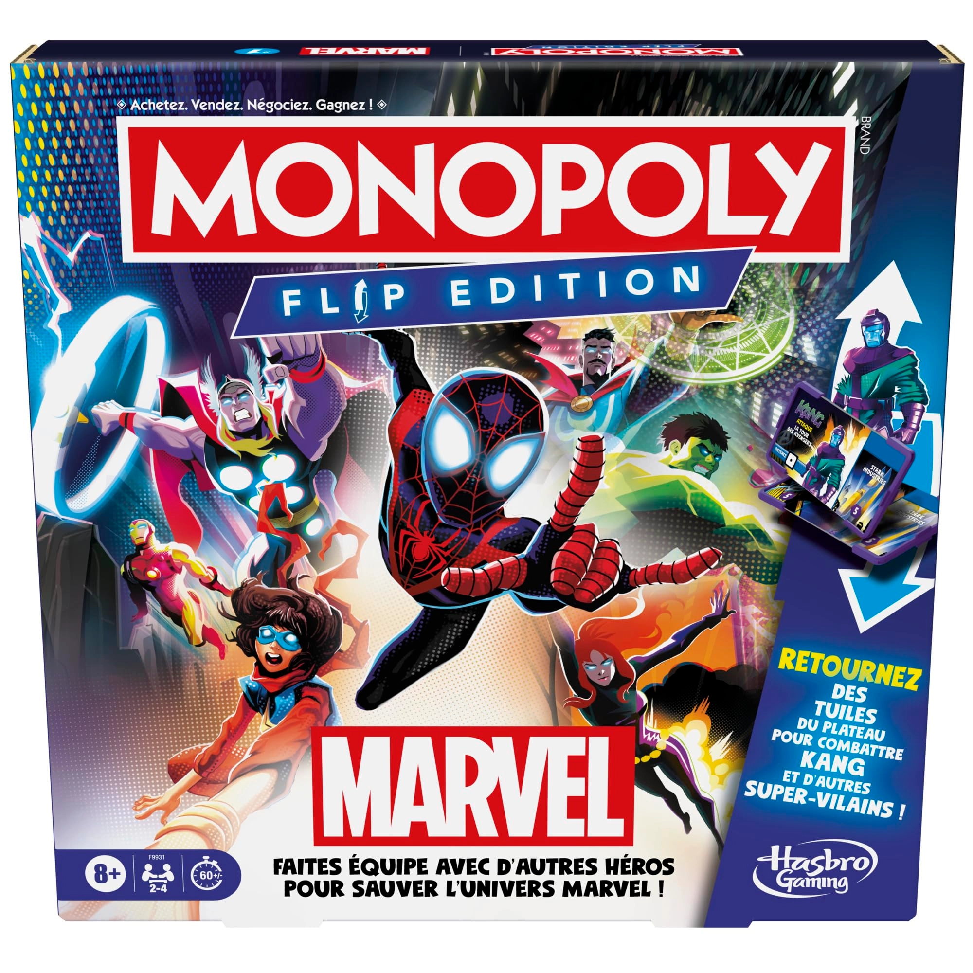 Hasbro Monopoly: Flip Marvel (French)