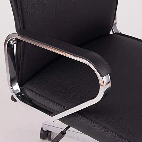 Desk Chair - PU Leather Brown High Back