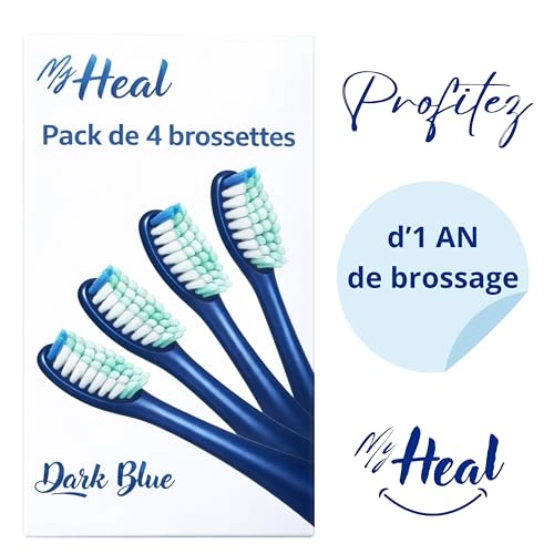 Replacement Brush Heads - Pack of 4 Blue Sonic