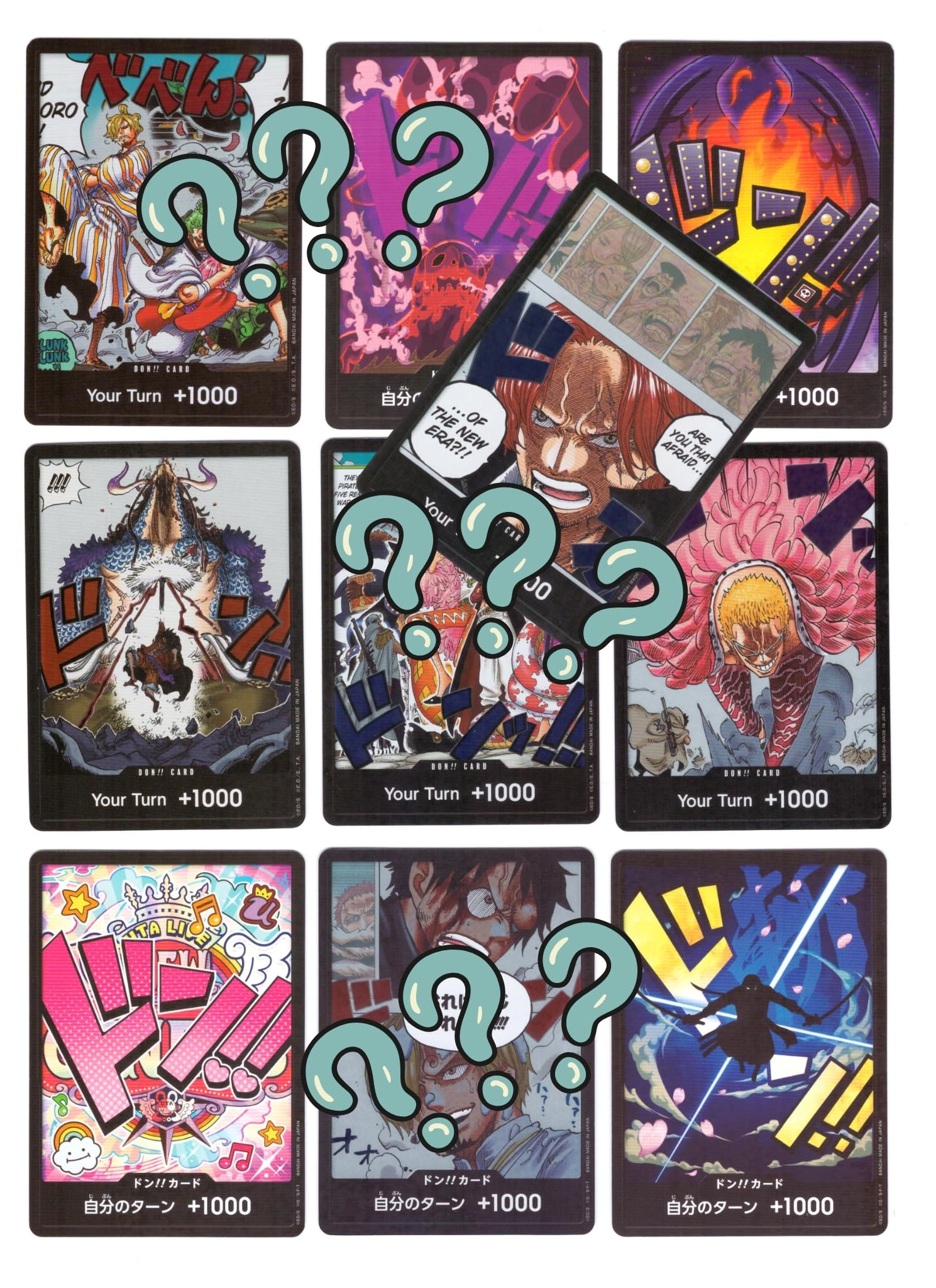 BB-Toy-Trades One Piece Alt Art Don Cards - English/Japanese Mix 10pcs