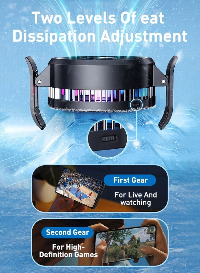 Phone Cooler - Gaming Fan RGB Two-Speed
