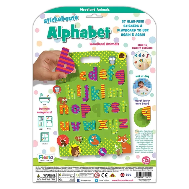 Woodland Alphabet Stickabouts - 3+ years 37 pcs