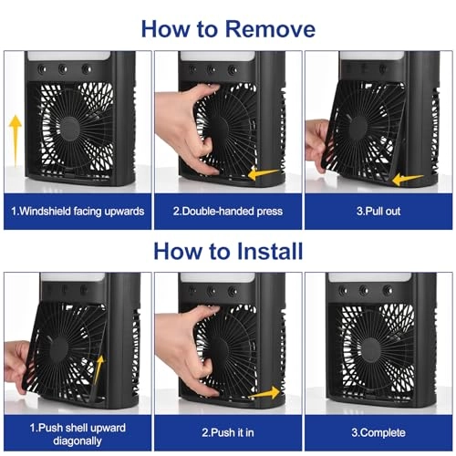 Portable Air Conditioner - 700ml 7-color LED 2H/4H Timer