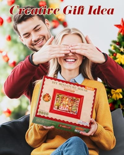 DIY Miniature Dollhouse Kit - Halloween/Christmas 1:20