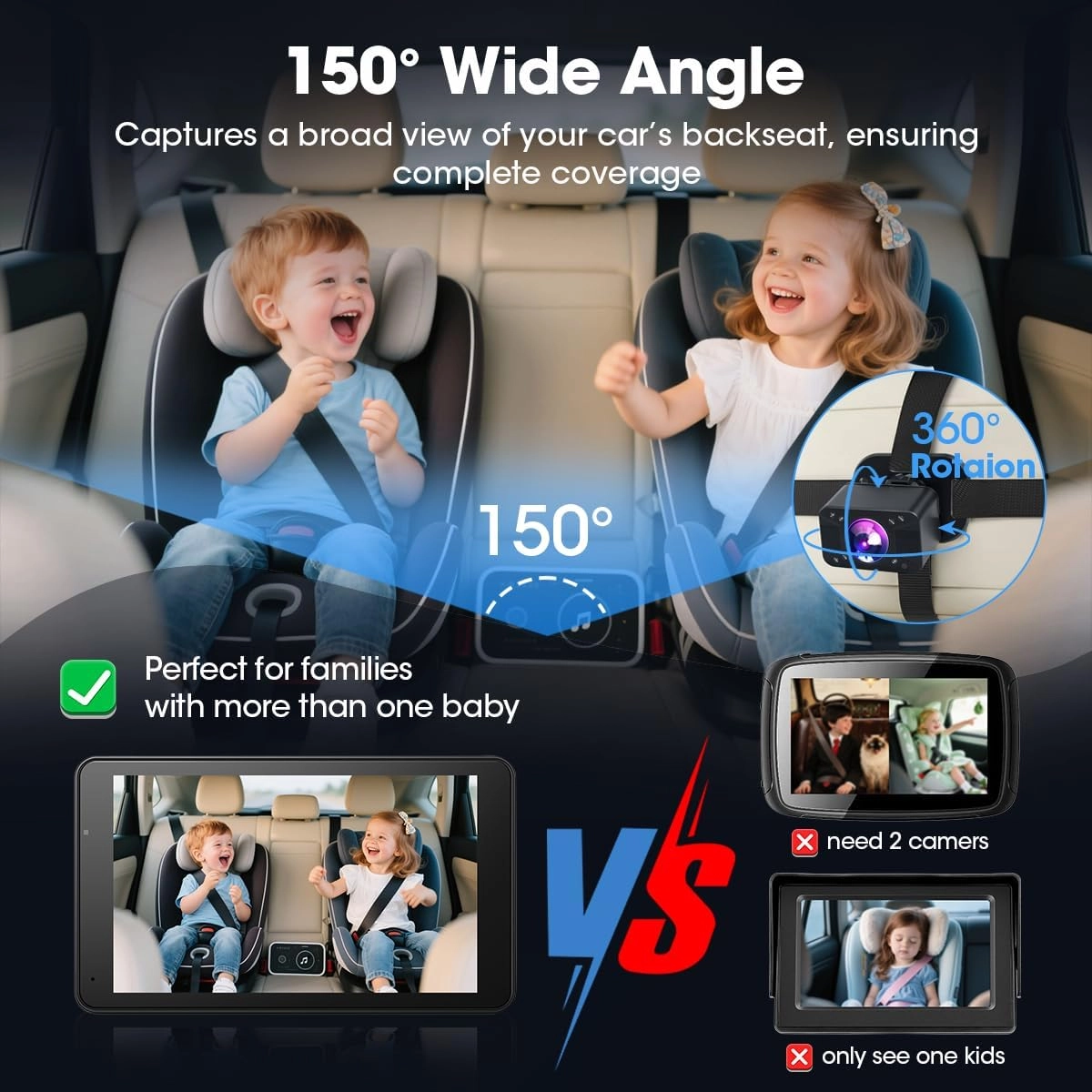 Baby Car Camera - 7inch