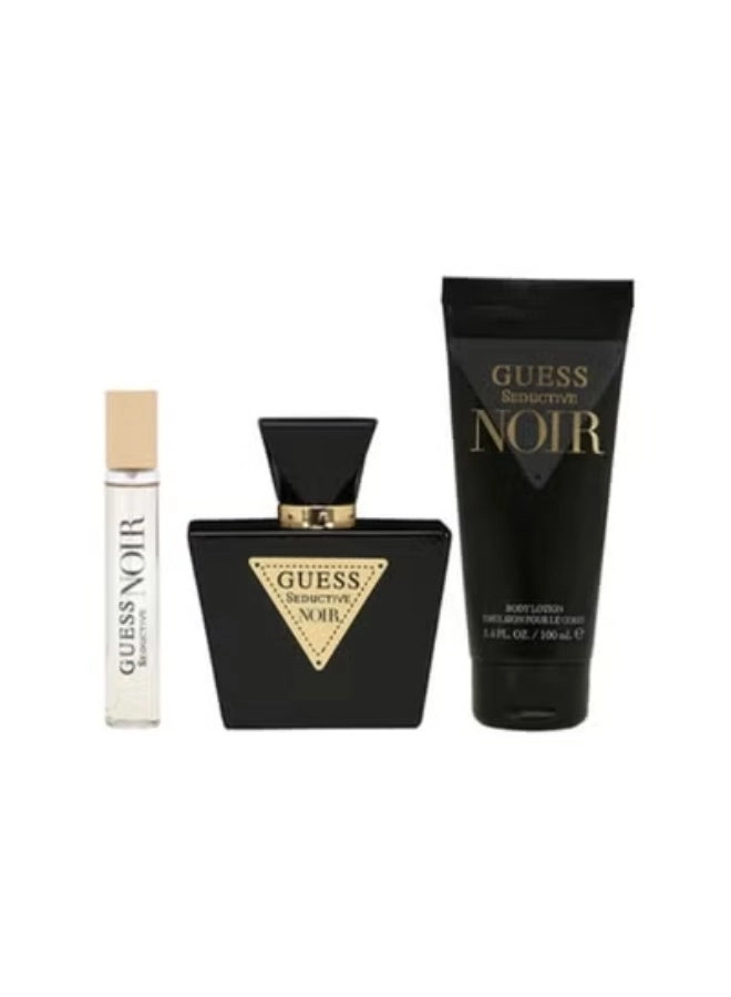Seductive Noir L Eau de Toilette 75 ml +15 ml +Body Lotion 100 ml +Pouch Set