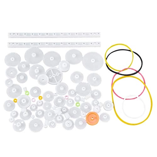 evhooe Plastic Gear Pulley Shaft Sleeve Set - 75 pieces