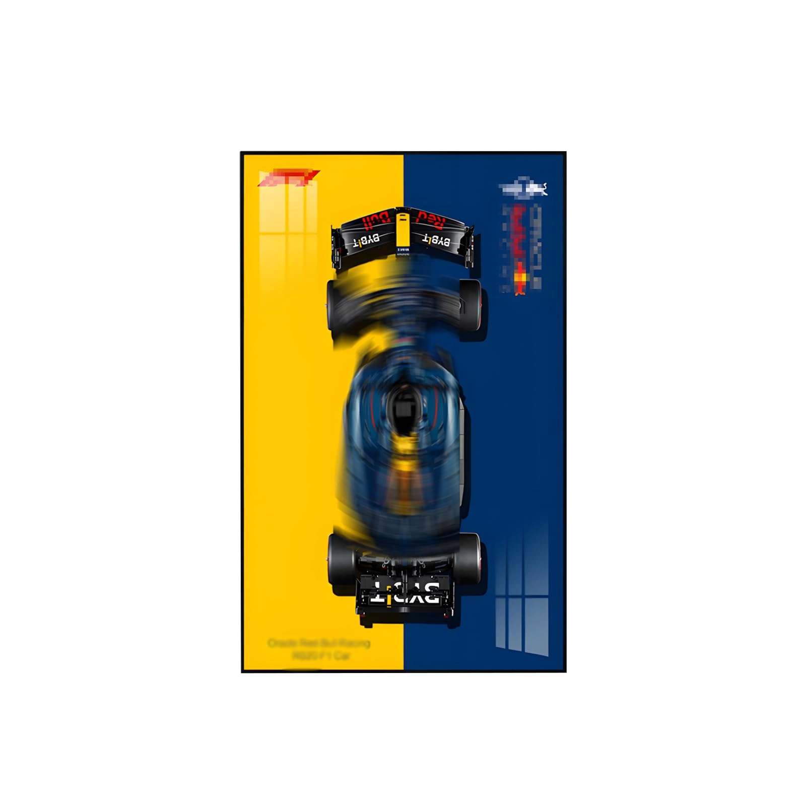 Racing Car Exhibition Wall Plaque (42206) - 50 x 80cm Style D