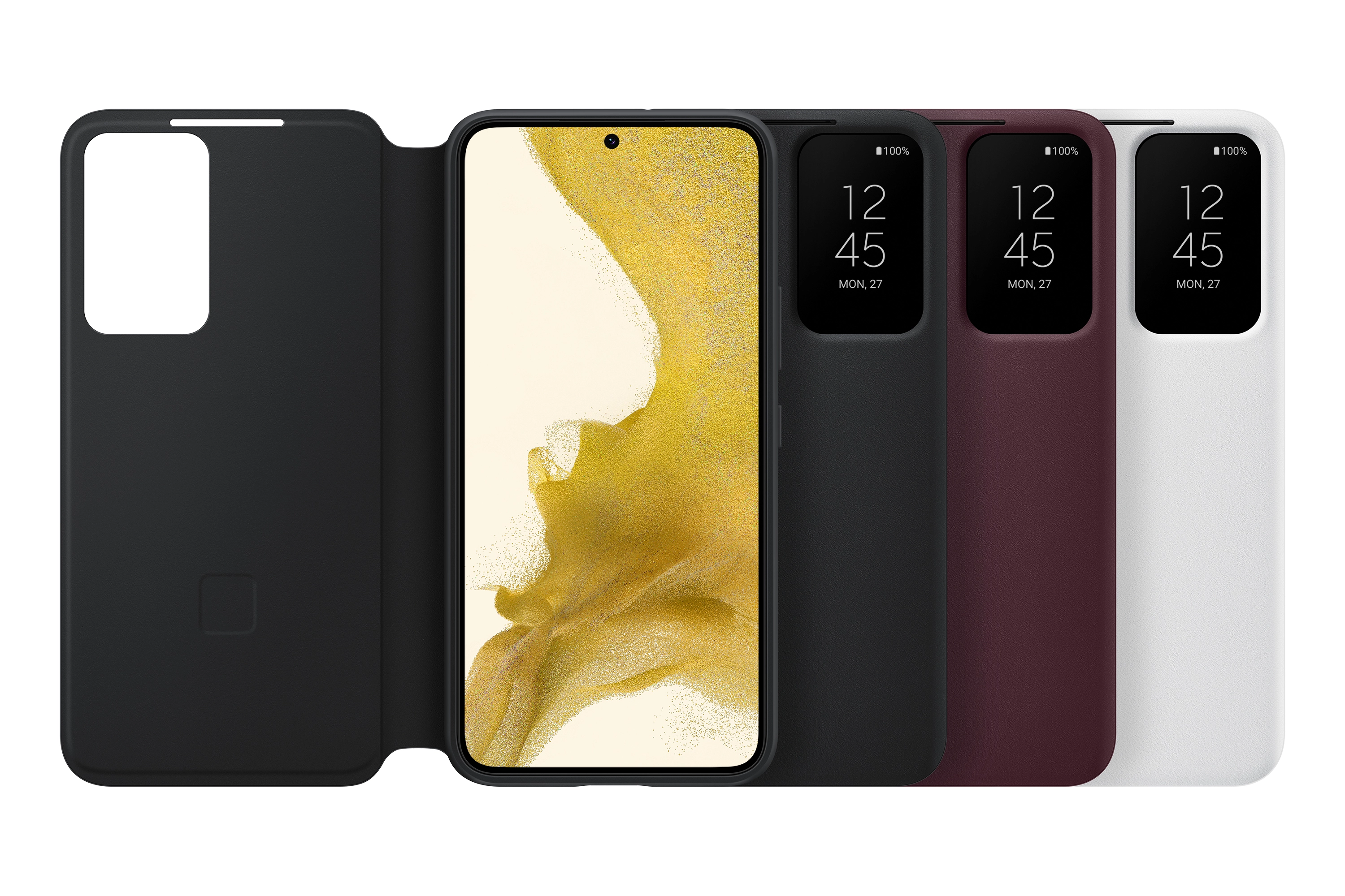 Smart Clear View Cover for Galaxy S22 Ultra