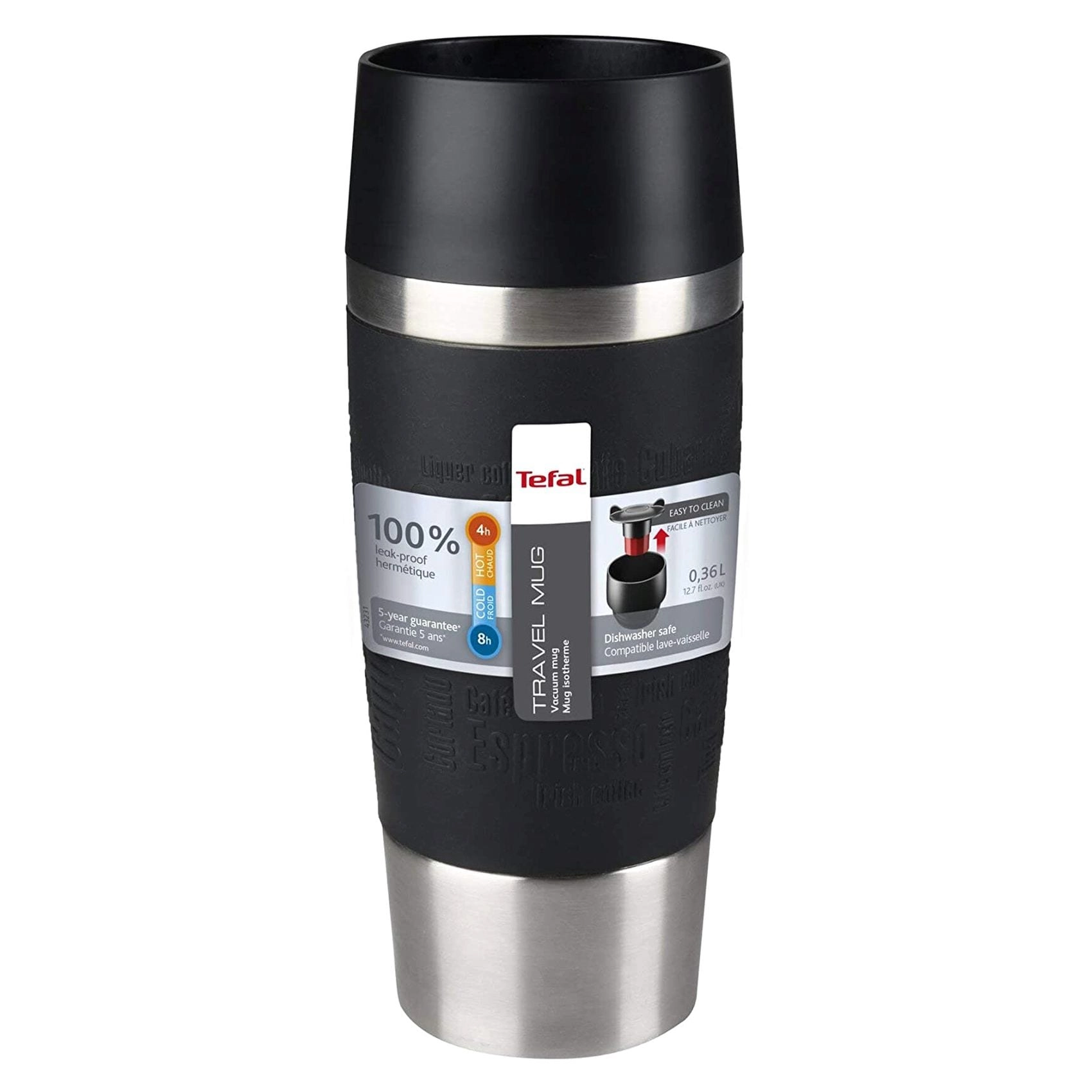 Stainless Steel Thermal Travel Mug - 360ml