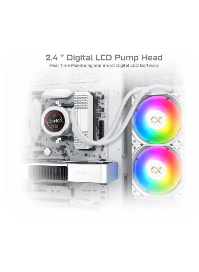 Frozr-O II 240 - 2.4" Digital LCD Pump Head 1800 Fan RPM