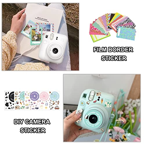 Camera Case + Mini Picture Album + Colorful Mini Frames + Color Filter + DIY Stickers + Funny Border Sticker + Refrigerator Magnet Frames