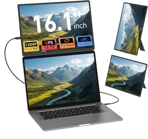 Portable Laptop Monitor Extender - V2-N2 16.1 Inches 1920 x 1200