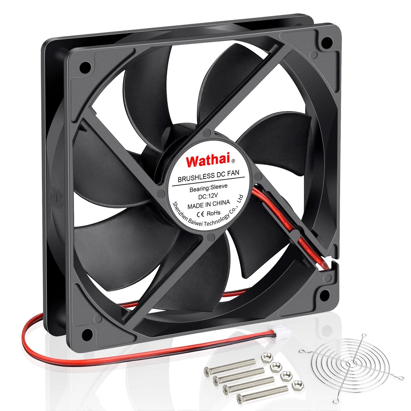 Wathai DC Brushless Cooling Fan - 120x120x25mm
