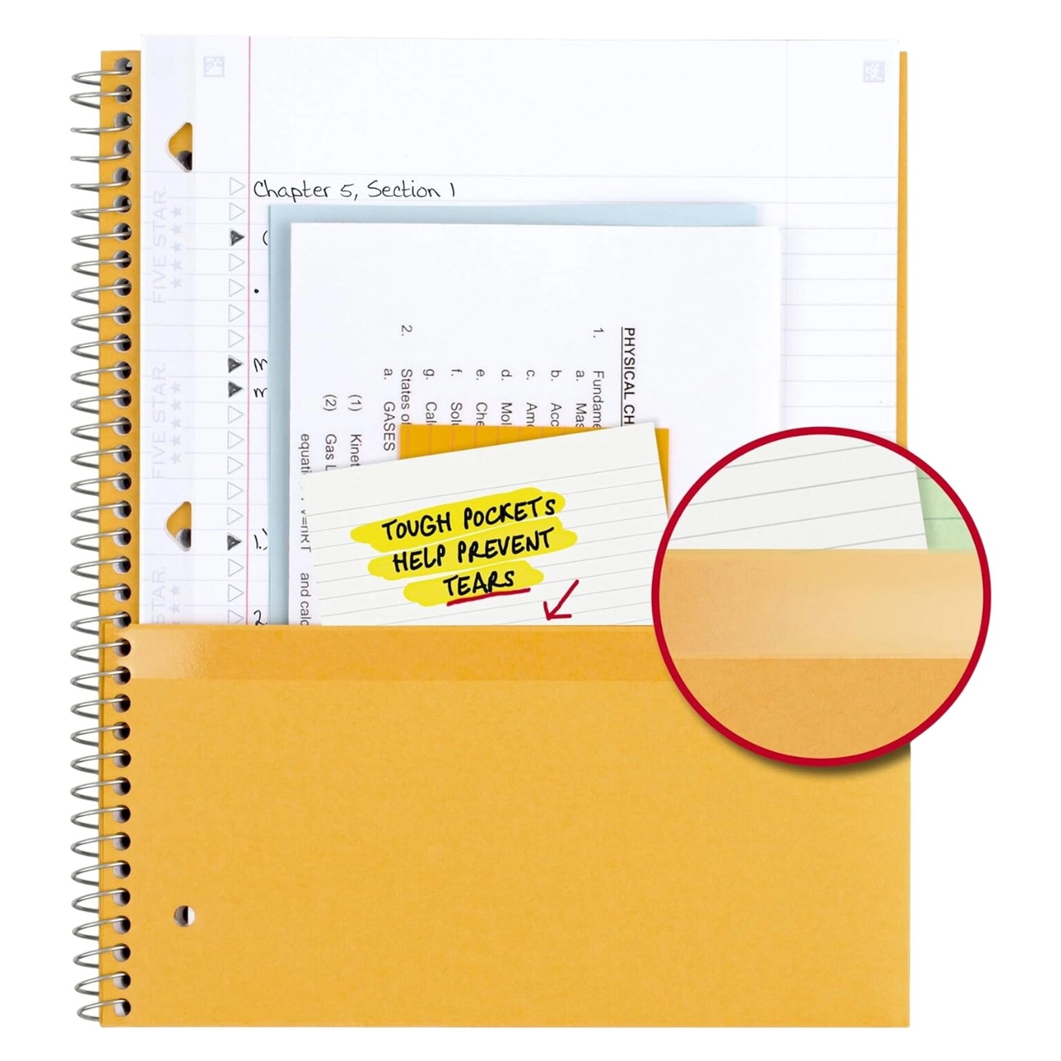 5 Star College Ruled Notebook - Lined 200 Sheets
