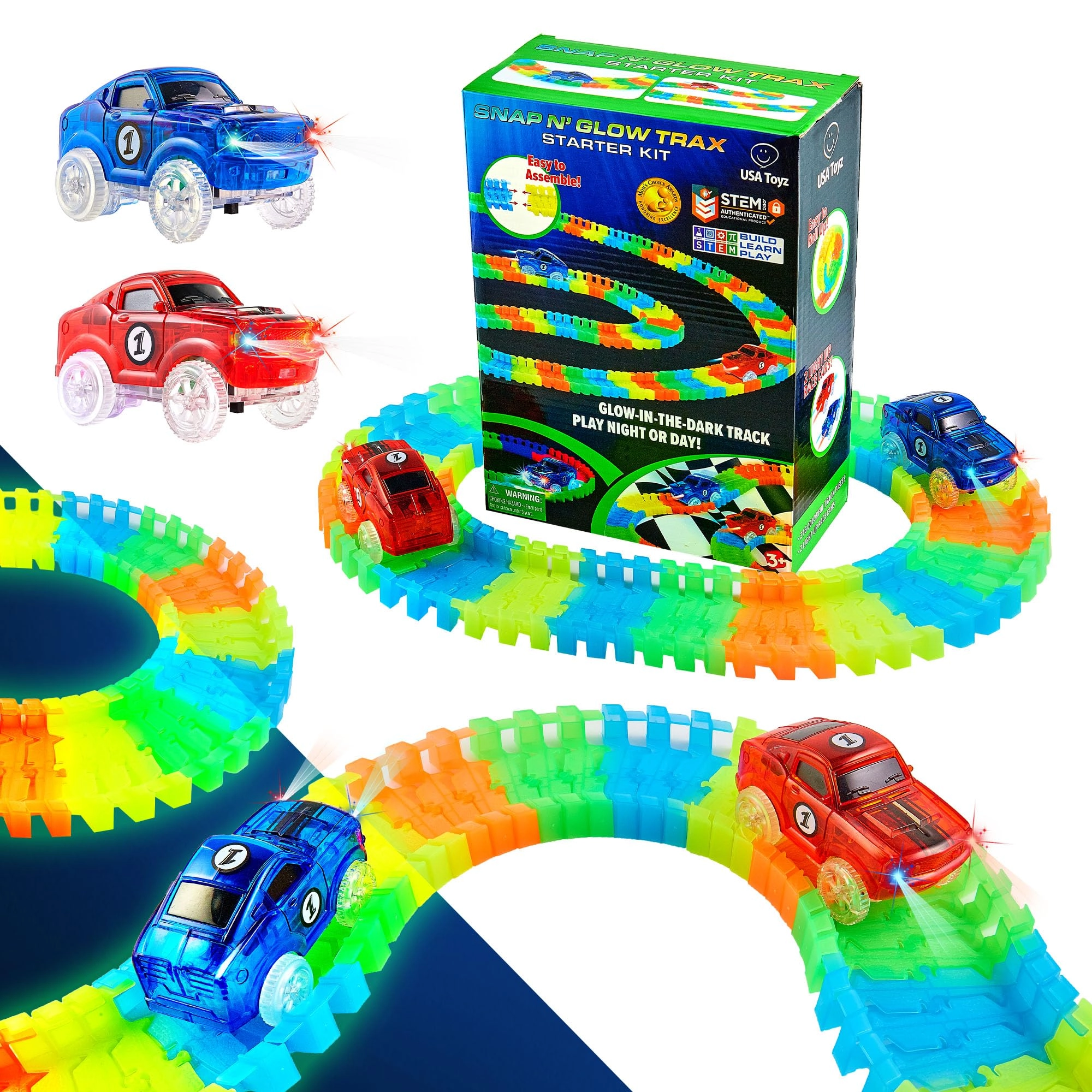 Usa Toyz Glow Tracks Starter Kit - 216pcs