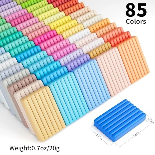 Polymer Clay Kit - Polymer 2.09 Kg 85pcs.
