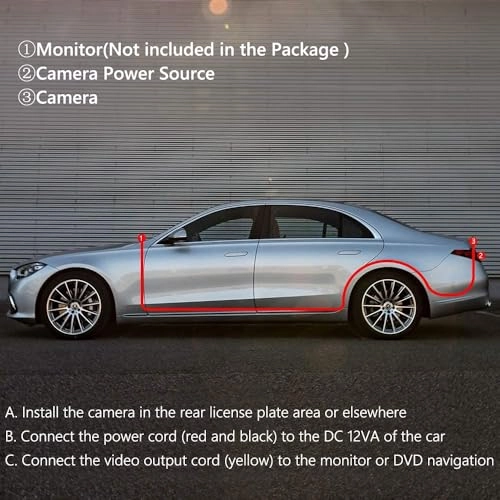 Reversing Backup Camera - Night Vision Wired 782*582 pixels