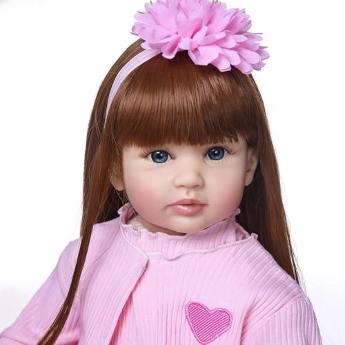 Reborn Baby Doll - 24inches 60CM Silicone Vinyl Cloth Ages 3+