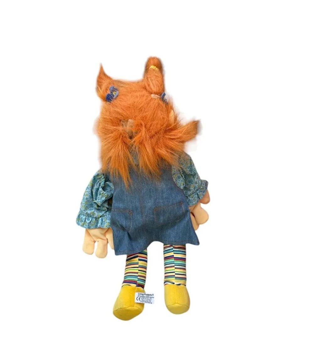 Tanni Living Hand Puppet - 45cm Removable denim dress