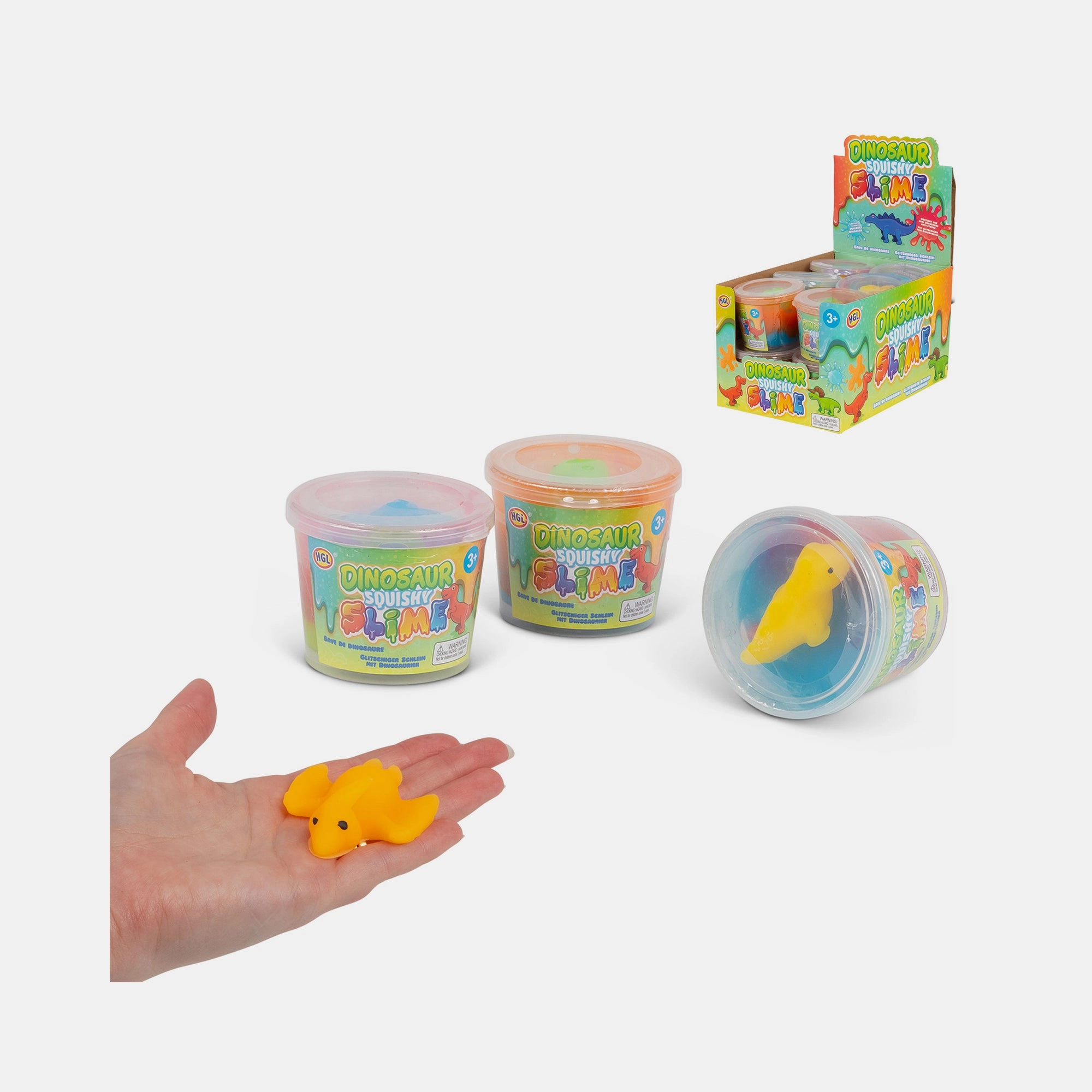 BORDERS Dinosaur Squishy Slime Science - 3 years+ 2 pieces