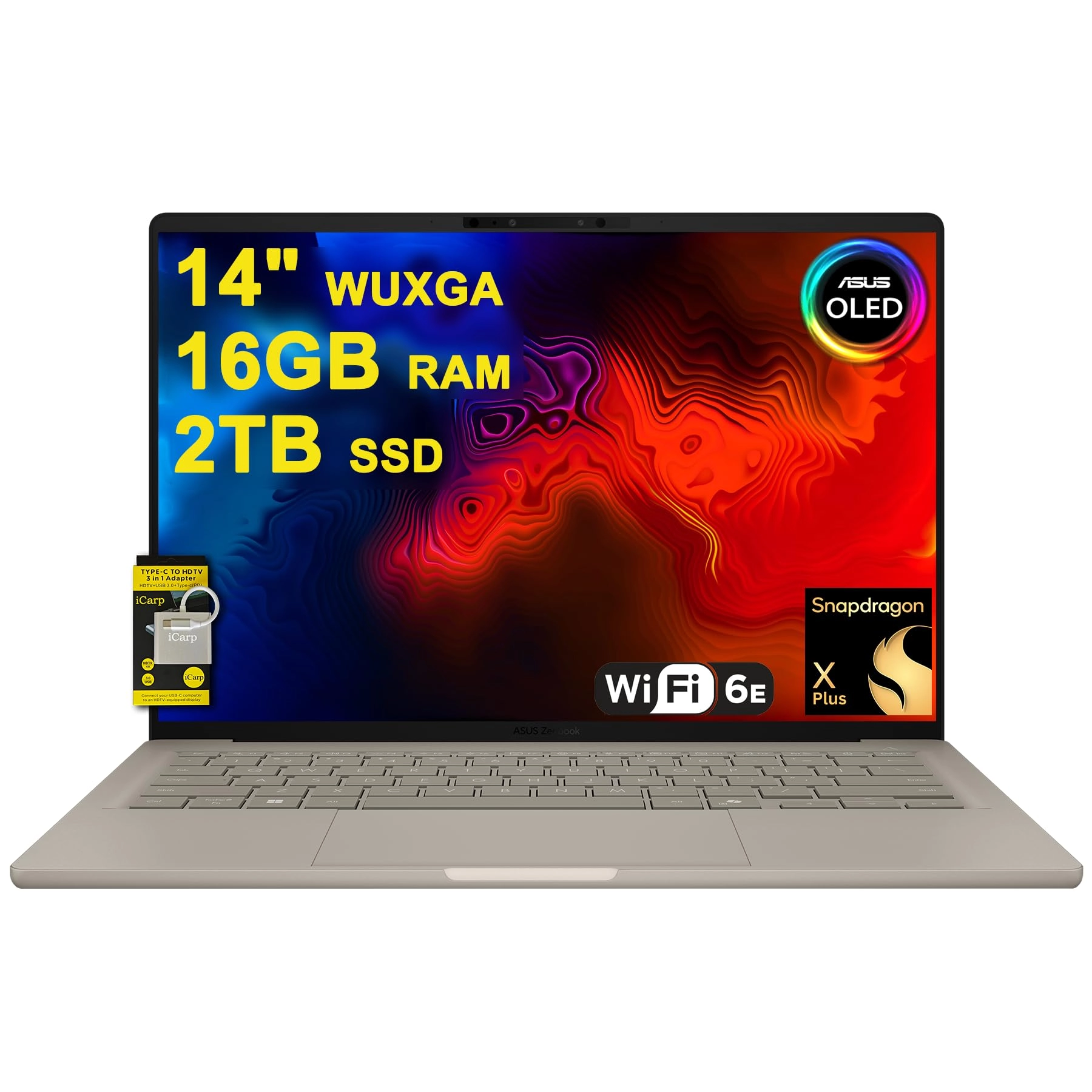 ASUS Zenbook A14 - 14'' Snapdragon 16GB DDR5 2TB SSD