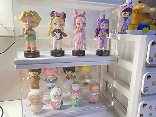 2 Tier Clear Acrylic Display Box - 9.8x4.5x5.9inch/25x11.5x15cm